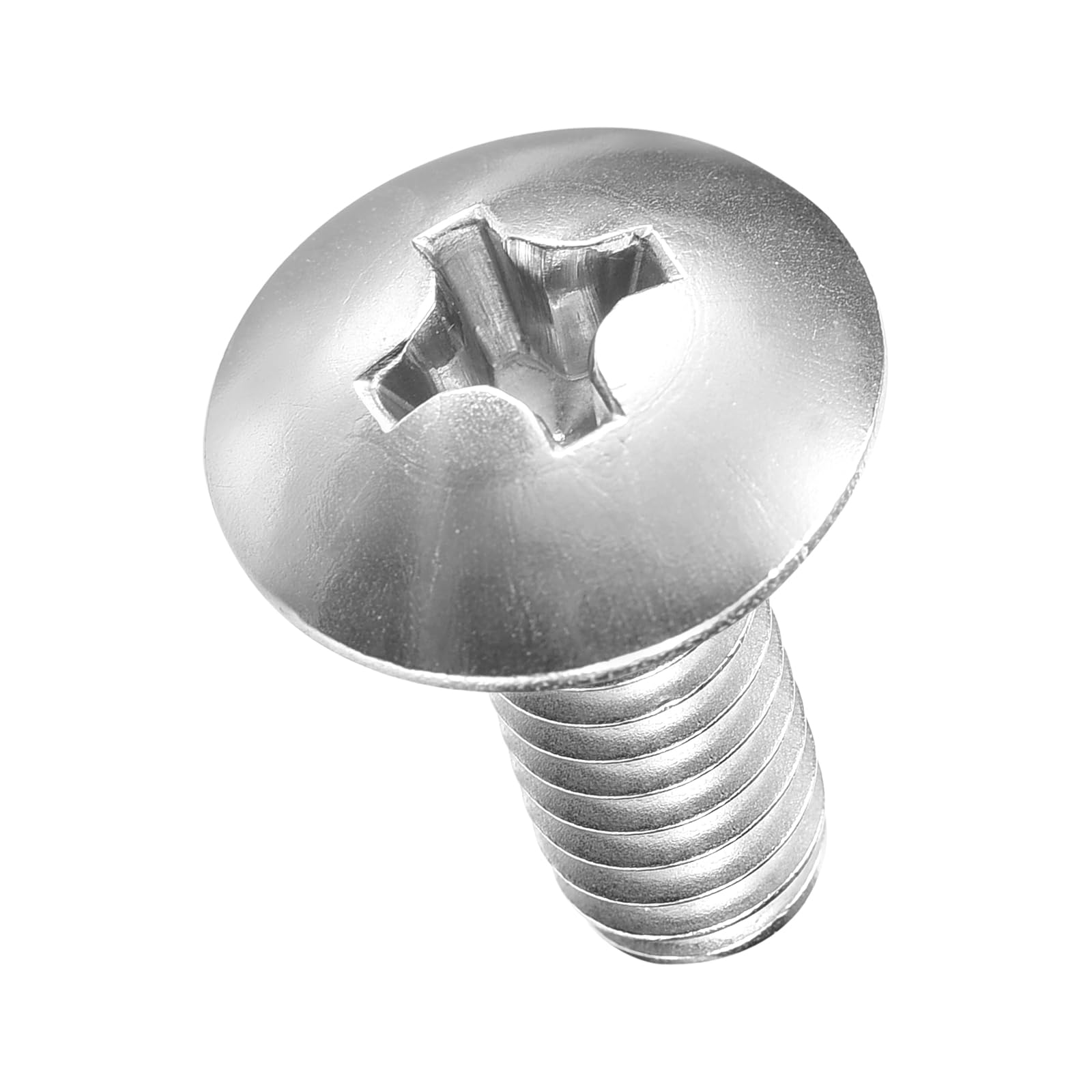 METALLIXITY Machine Screws Phillips Head(1/4"-20x5/8") 30Pcs, 304 Stainless Steel Round Head Phillips Drive Furniture Bolts