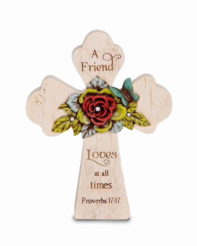 Pavilion Gift companySimple Spirits 41021 Self-Standing Cross, 5-Inch, Friend