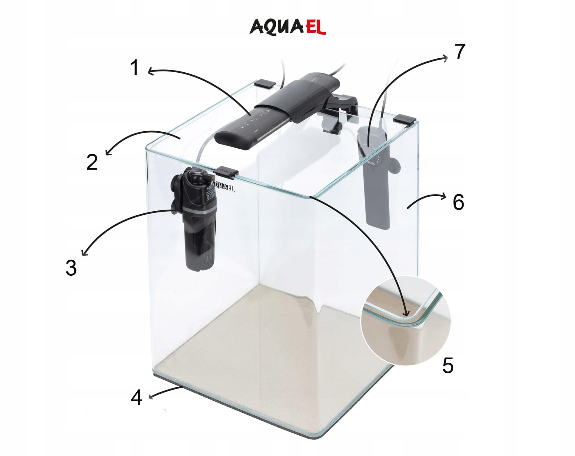 AQUAEL ZESTAW OPTIBENT BLACK SET 30