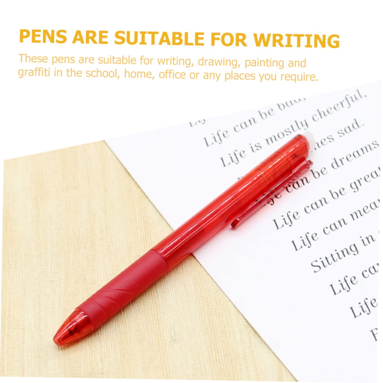 DOITOOL 24 Pezzi Penne Cancellabili Colorate per Scuola e Ufficio Scrittura Liscia e Facile Cancellare Penne Gel Estetiche per Regali Party