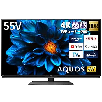 Amazon | シャープ 55V型 4K 液晶 テレビ AQUOS 4T-C55DN1 N
