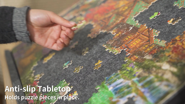Lavievert Planche De Puzzle Portable 1000 Pièces Avec 6 Plateaux De Tri Colorés – Inclinable Avec Support Et Housse 2 En 1 – Léger Et Réglable En Angle