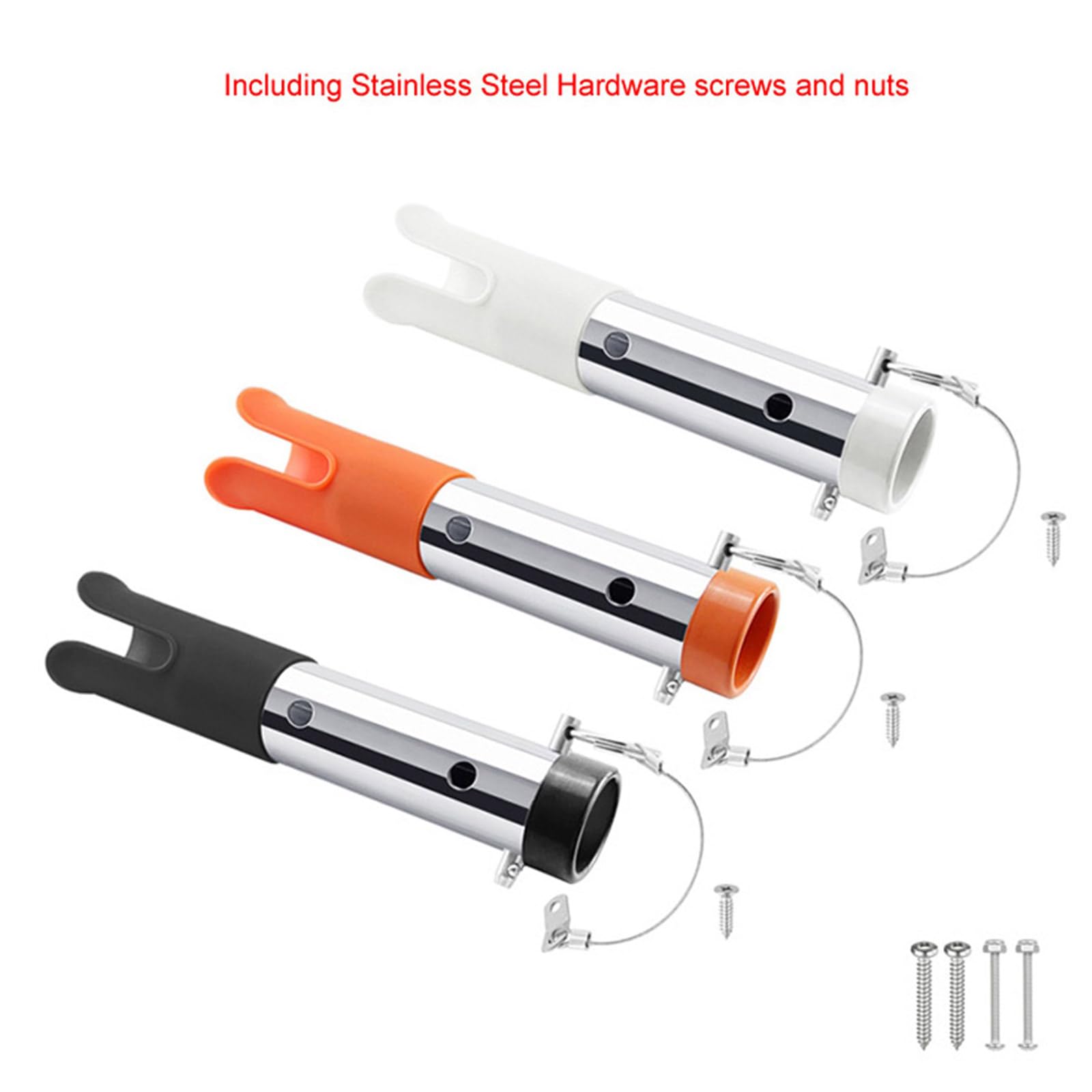 Supporto per canna da pesca kayak in acciaio inox con vite a foro singolo montaggio su barche pali rack in acciaio inox pesca