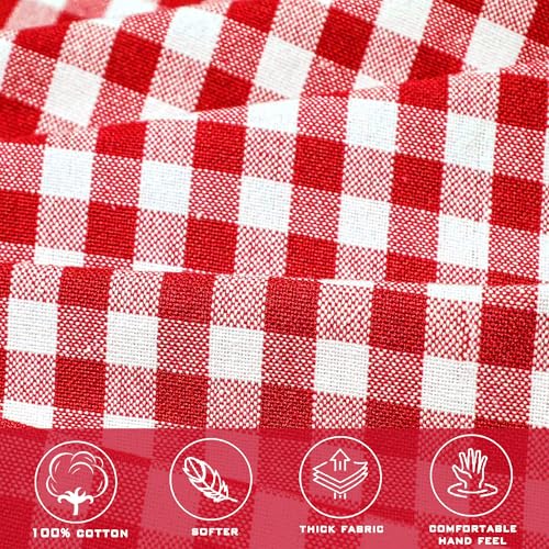 Image of LITO LINEN AND TOWEL Kitchen Apron| 100% cotton Easter Checkered Design Apron with 2 Front Centre Pocket With adustable buckle & Long Strap - Multicolor