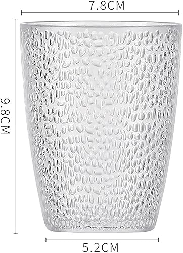 Miniatura 5 de Vasos acrílicos apilables de plástico martillado, juego de 5, vasos irrompibles de primera calidad, perfectos para regalos (5 colores, 8.5 onzas)