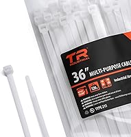 Vista 8 de Cable lazos multiuso TR Industrial TR88301 (100 piezas), 4 pulgadas, negro