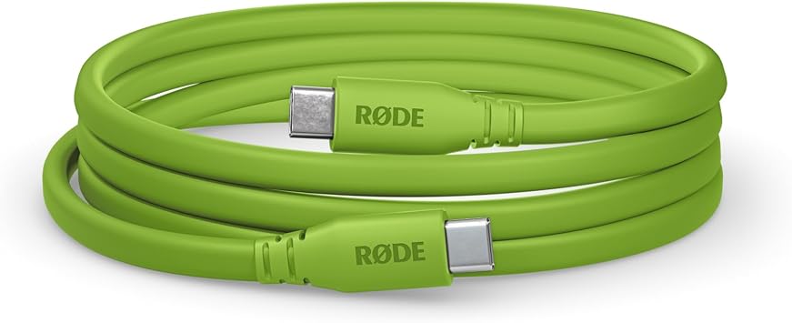 RDE SC17 USB-C to USB-C Flat Cable 1.5m, Green