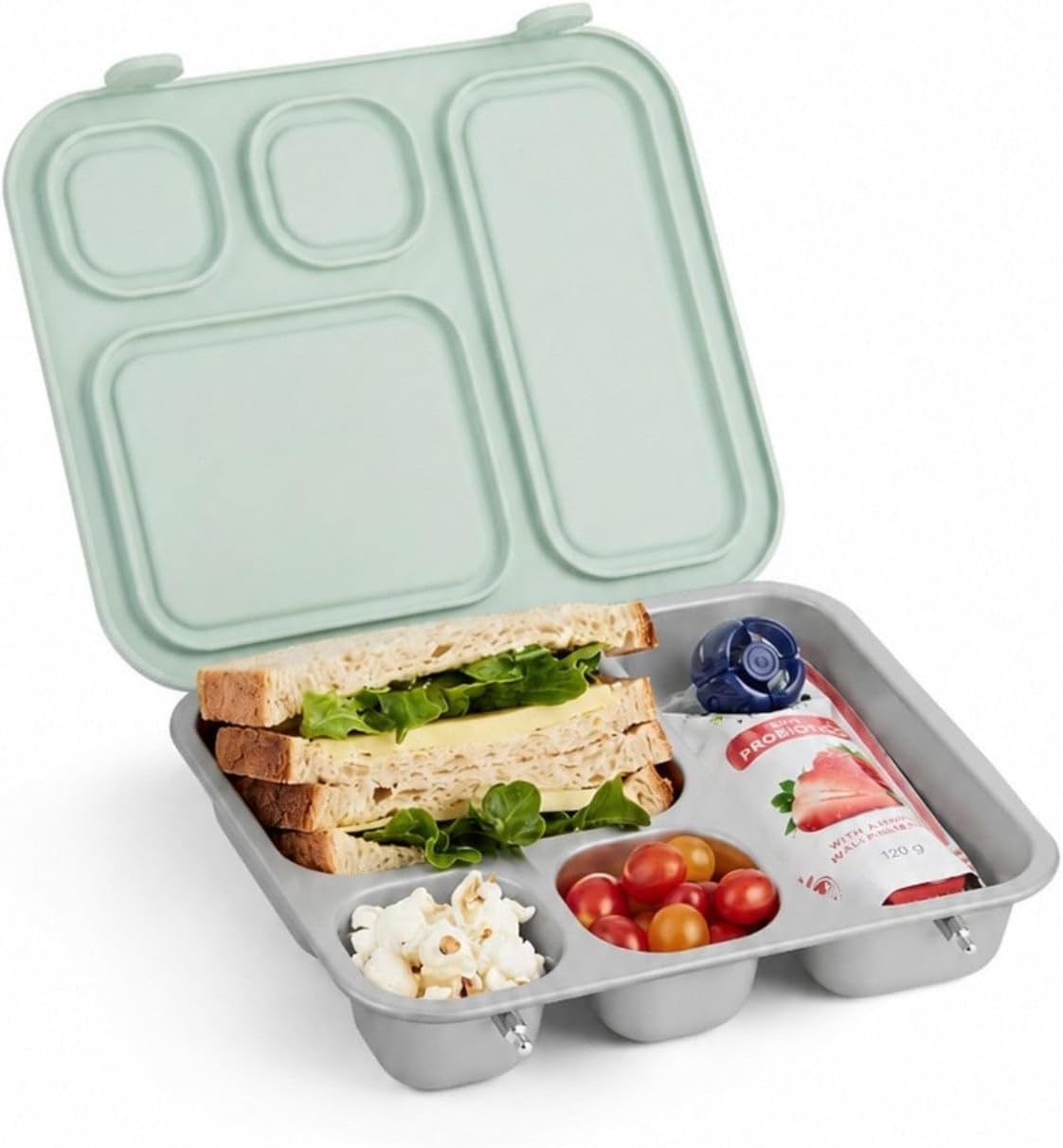 Elk and Friends Kids/Toddler Stainless Steel Bento Lunch Box + Silicone Lid
