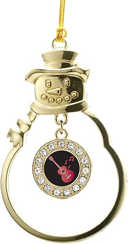 Miniatura 37 de Inspired Silver - Esquema de Virginia Occidental - Adorno de Navidad dorado - Adorno circular para árbol de Navidad con circonita cúbica