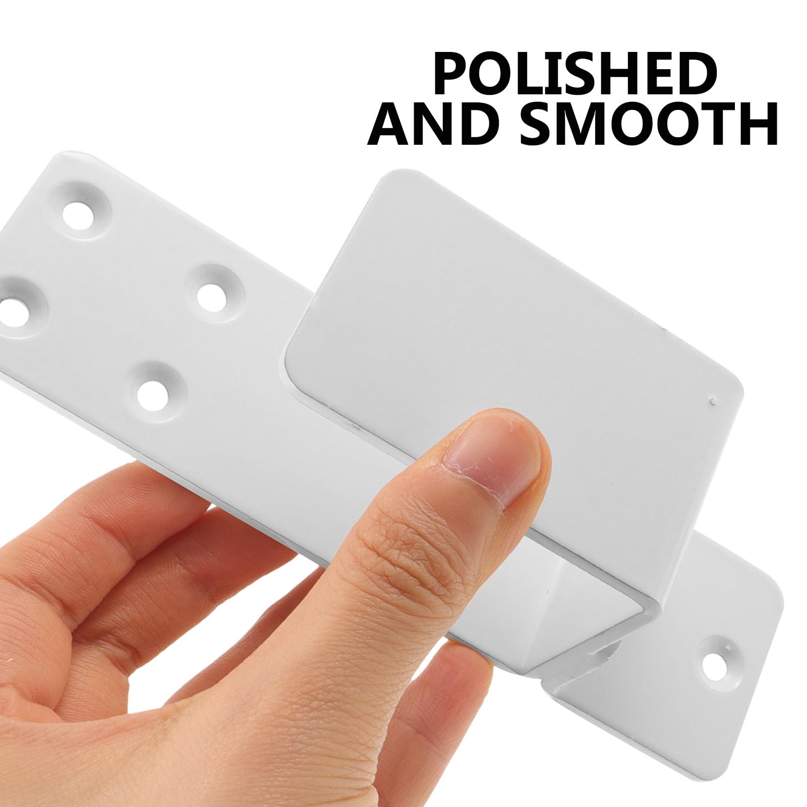 Supports de Barricade en Acier Blanc pour Porte de Sécurité Lot de 2 Pièces, Offrant Stabilité et Sécurité Renforcée pour Portes Commerciales