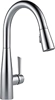 Delta Essa Brushed Nickel Pull-Down Kitchen Faucet with MagnaTite Docking & Touch-Clean Spray - Single Handle 9113-AR-DST