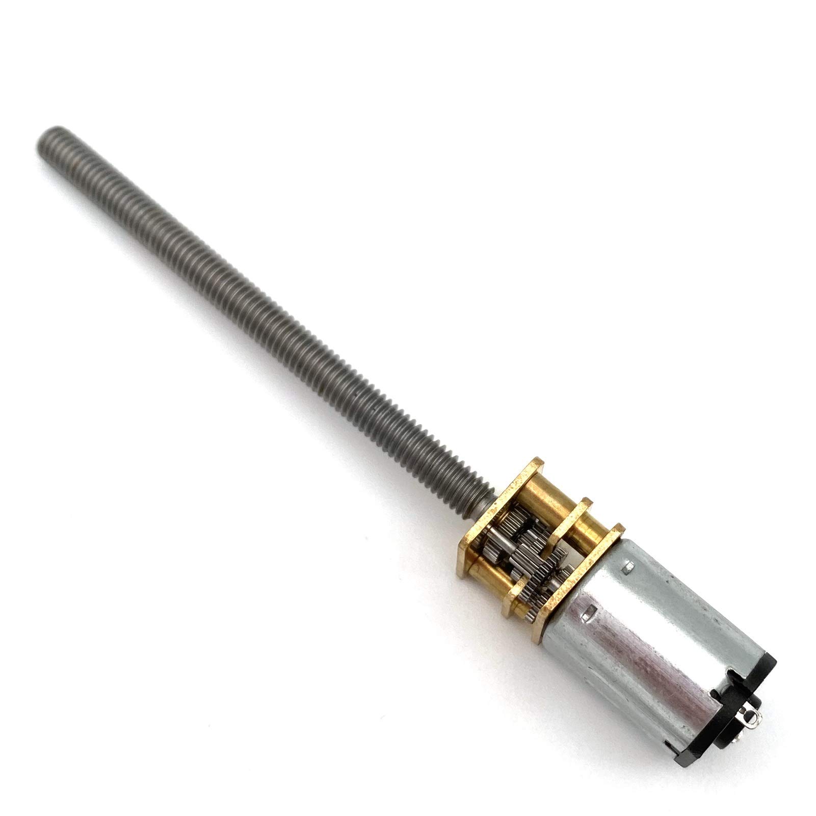 Moteur à Engrenages Micro Mini - Vis Sans Fin - 3V à 12V - Réduction Lente - Arbre Sortie Angle Droit - Pour Projets DIY - 7