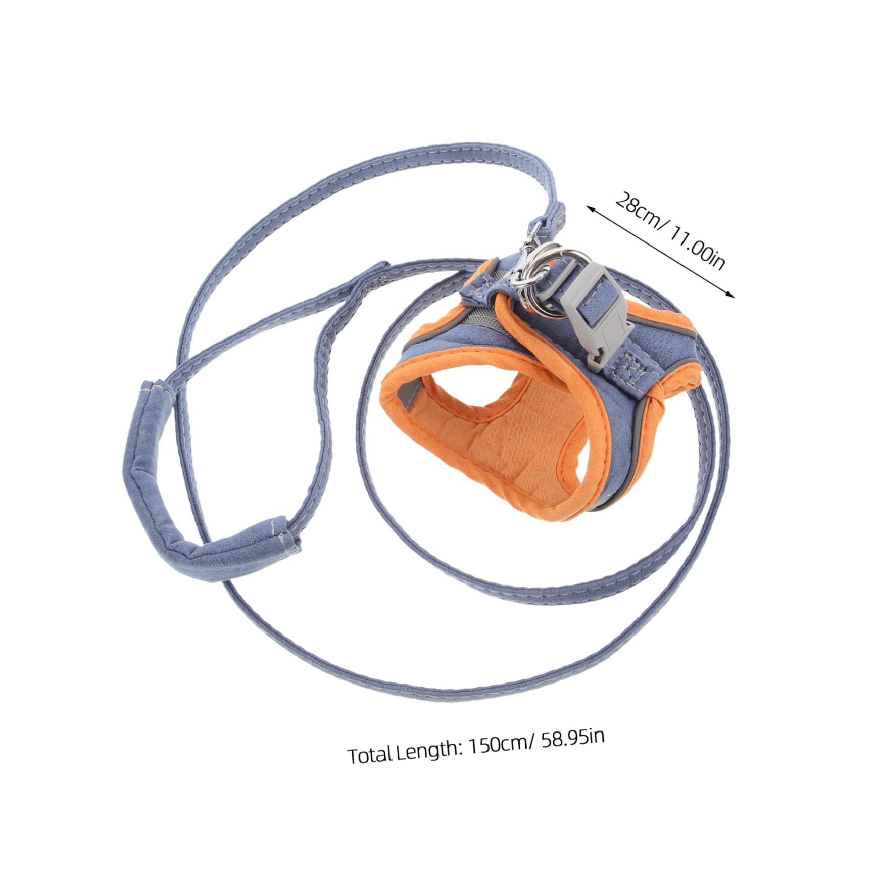 Totority Pet Harness Stylish Dog and Cat Harness Breathable Material Reflective Strip for Night Safety