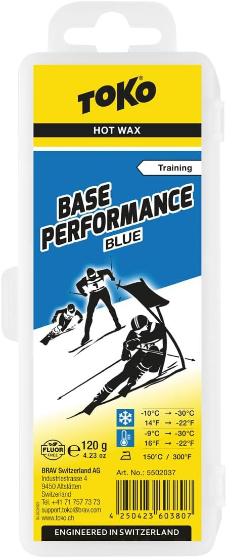 TOKO Solid Base Wax Base Performance for Skiing and Snowboarding Hot Wax