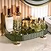 Makeup Perfume Organizer, Vanity Tray, Cosmetic Skincare Organizer, Countertop Organizer Tray for Bathroom Vanity Dresser Table, Green
