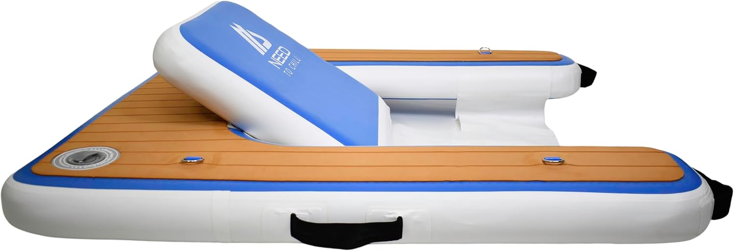 Inflatable Chair – Premium Outdoor Blow Up Seat Lounger for Boating, Beach, Lake, Pool - Includes Pump & Travel Bag - Foldable Water Floating Device for Adults Summer