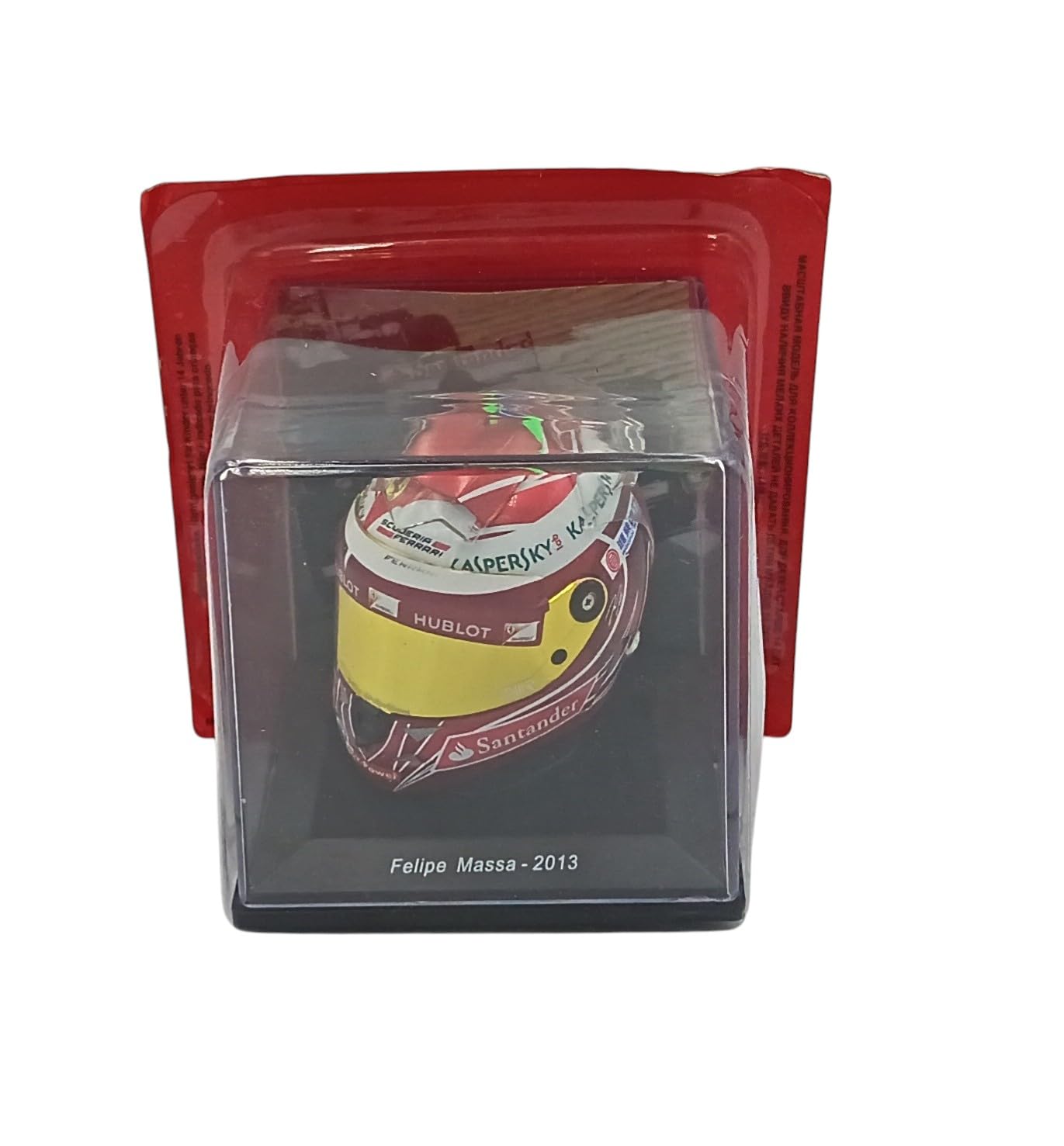 OPO 10 Casco di Formula 1 Compatibile con Ferrari F1: Felipe Massa Scuderia Ferrari #4 2013 - Scala 1/5 Spark - CAS32