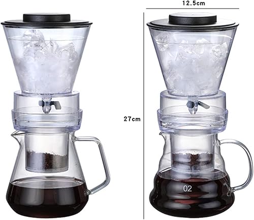 Miniatura 6 de Cafetera de vidrio frío olla de café gotero de hielo Olla de café duradera Hervidor de café helado Cafetera Cafetera práctica