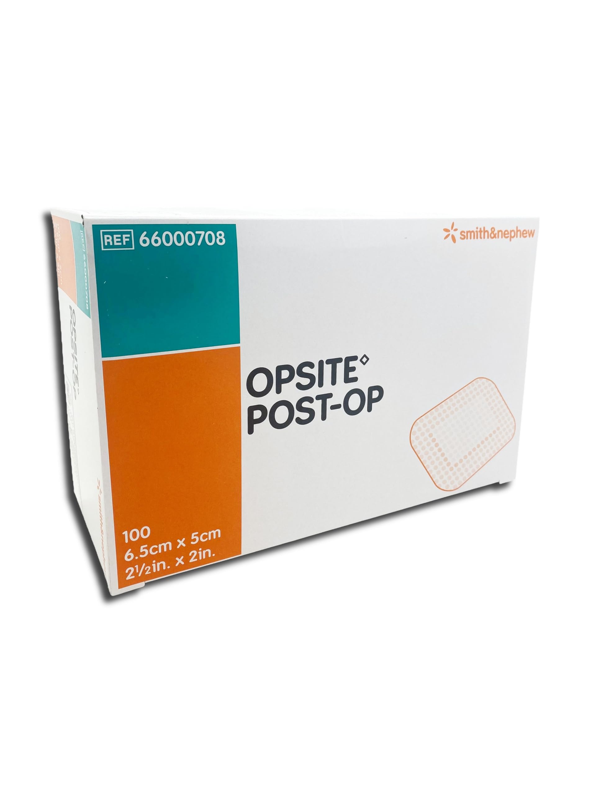 SJ66000708 Opsite Post-Op Absorbent Dressing, 6.5 cm W x 5 cm L (Pack of 100)