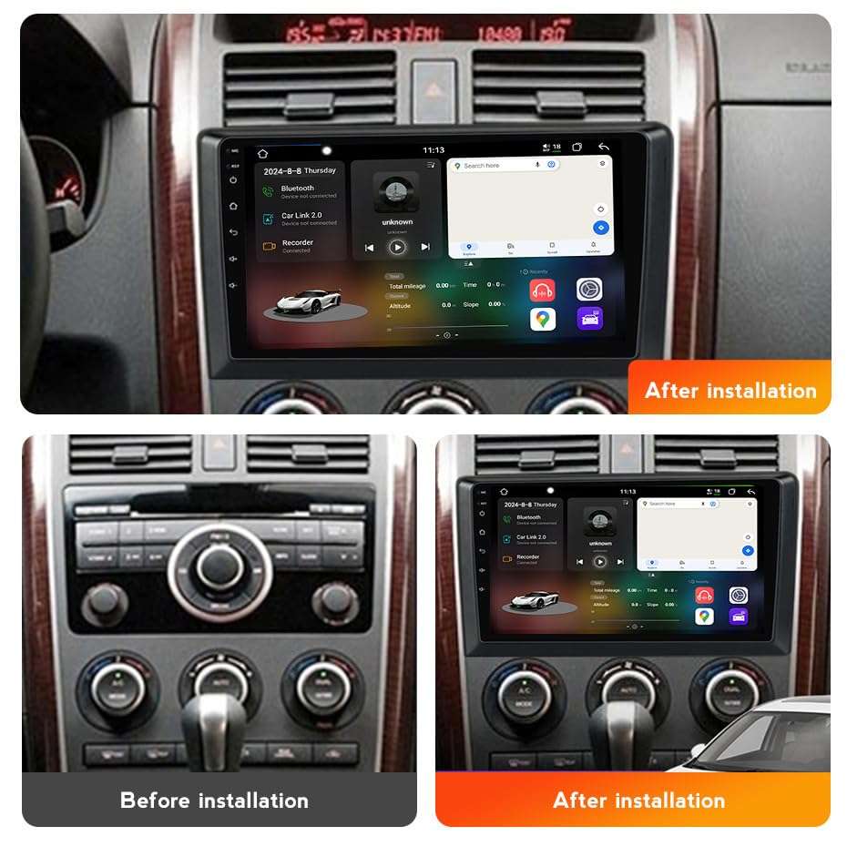 Reproductor multimedia de 9 pulgadas con Android 14 para Mazda CX-9 2
