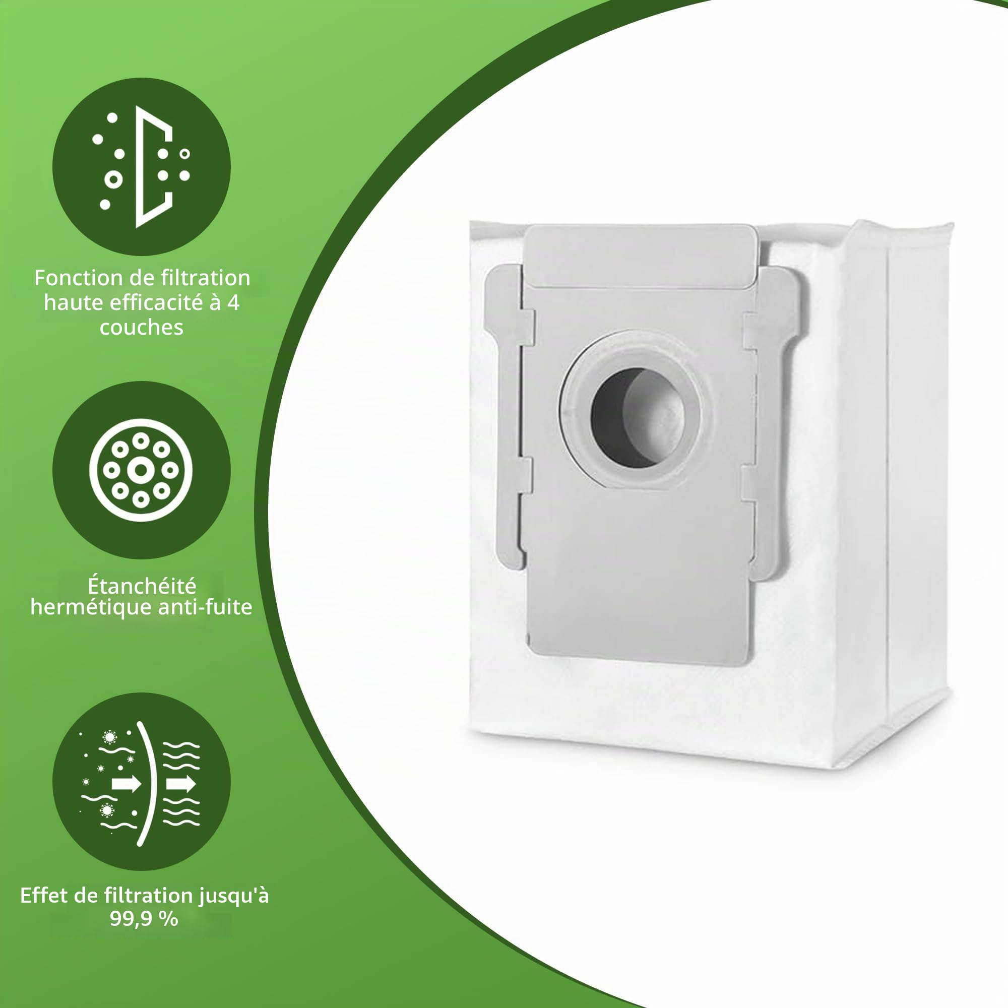 LOVECO Accessoires de Remplacement Compatible pour iRobot Roomba Serie I i1+ i2+ i3+ i4+ i6+ i7+ i8+, Serie J j5+ j6+ j7+ j8+ j9+, sacs à poussière, Filtres, Brosses Latérales, Brosses Principale