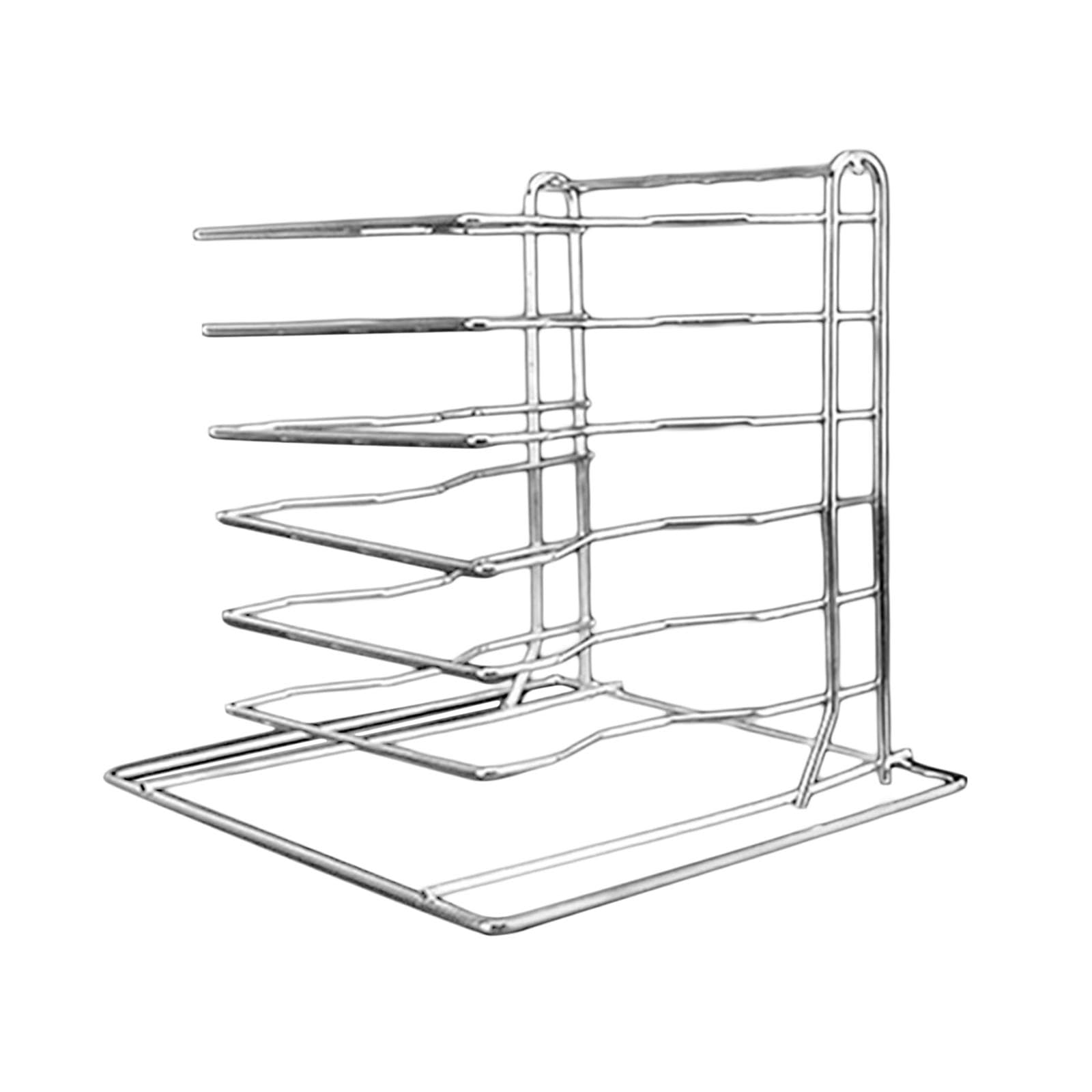 Milageto Pizza Rack Ständer, Kühlregal, Mehrzweck-Lagerregal Pizzaständer Küche Organisation Regal für Pizzerien, Picknicks, Camping, Party, Hotel, 6 Schichten