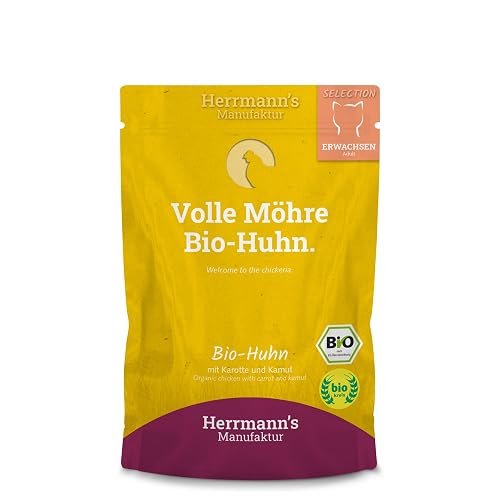 Herrmann´s Manufaktur Selection Bio Pollo con Zanahoria y kamut (12x100g)