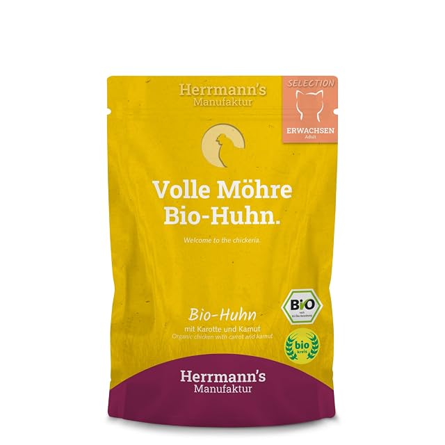Herrmann´s Manufaktur Selection Bio Pollo con Zanahoria y kamut (12x100g)