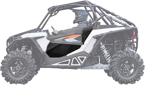 SuperATV - Insertos de puerta inferior de aluminio resistente para Polaris RZR XP 1000 (2014+) - 2 puertas - Incluye paneles laterales de aluminio