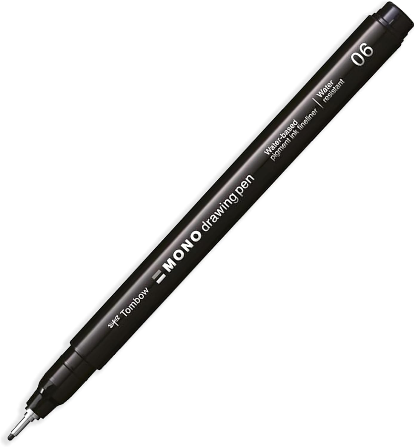 Tombow MONO Drawing Pen Fineliner - Water and Light Resistant - 0.05-0.8mm - Black Ink - Pack of 8 In Envelope Gift Packaging
