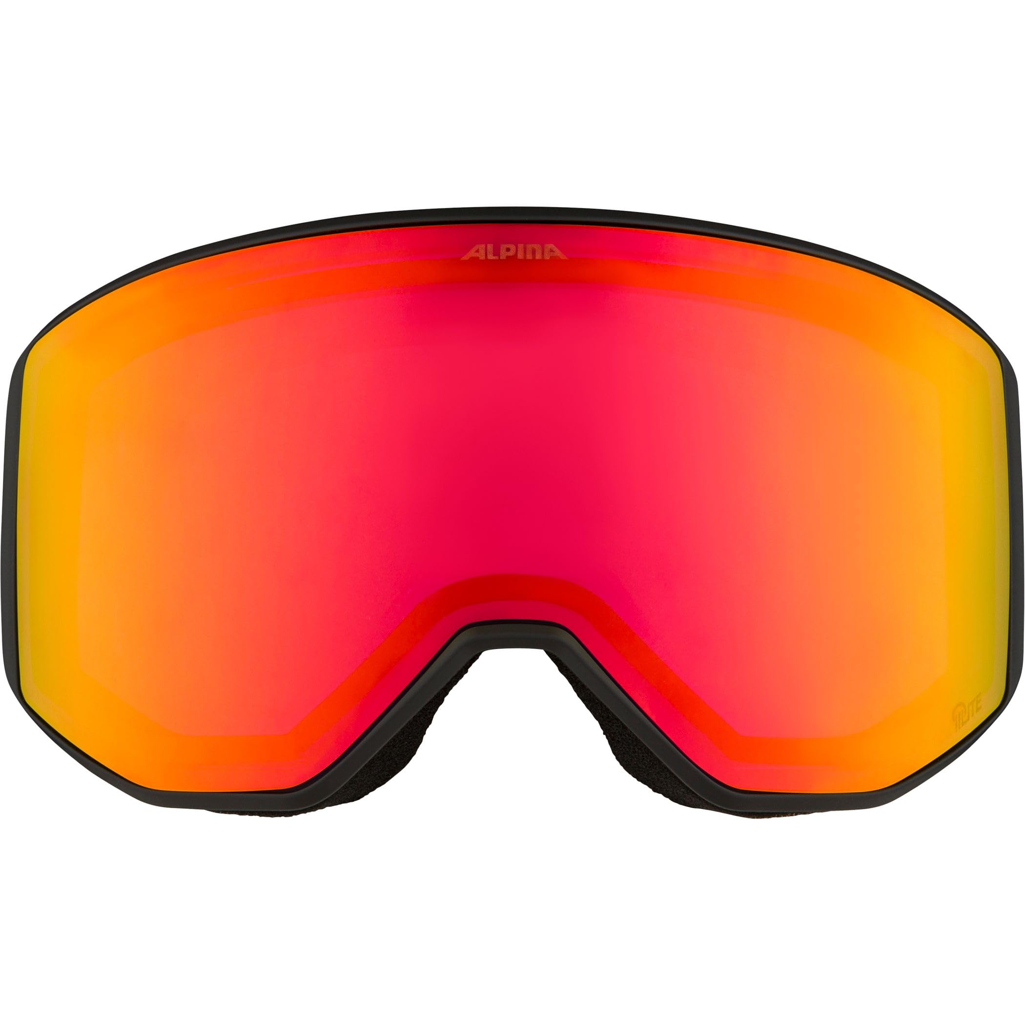 ALPINA VENET Q-LITE - verspiegelte, kontrastverstärkende OTG Skibrille mit 100% UV-Schutz, für Erwachsene