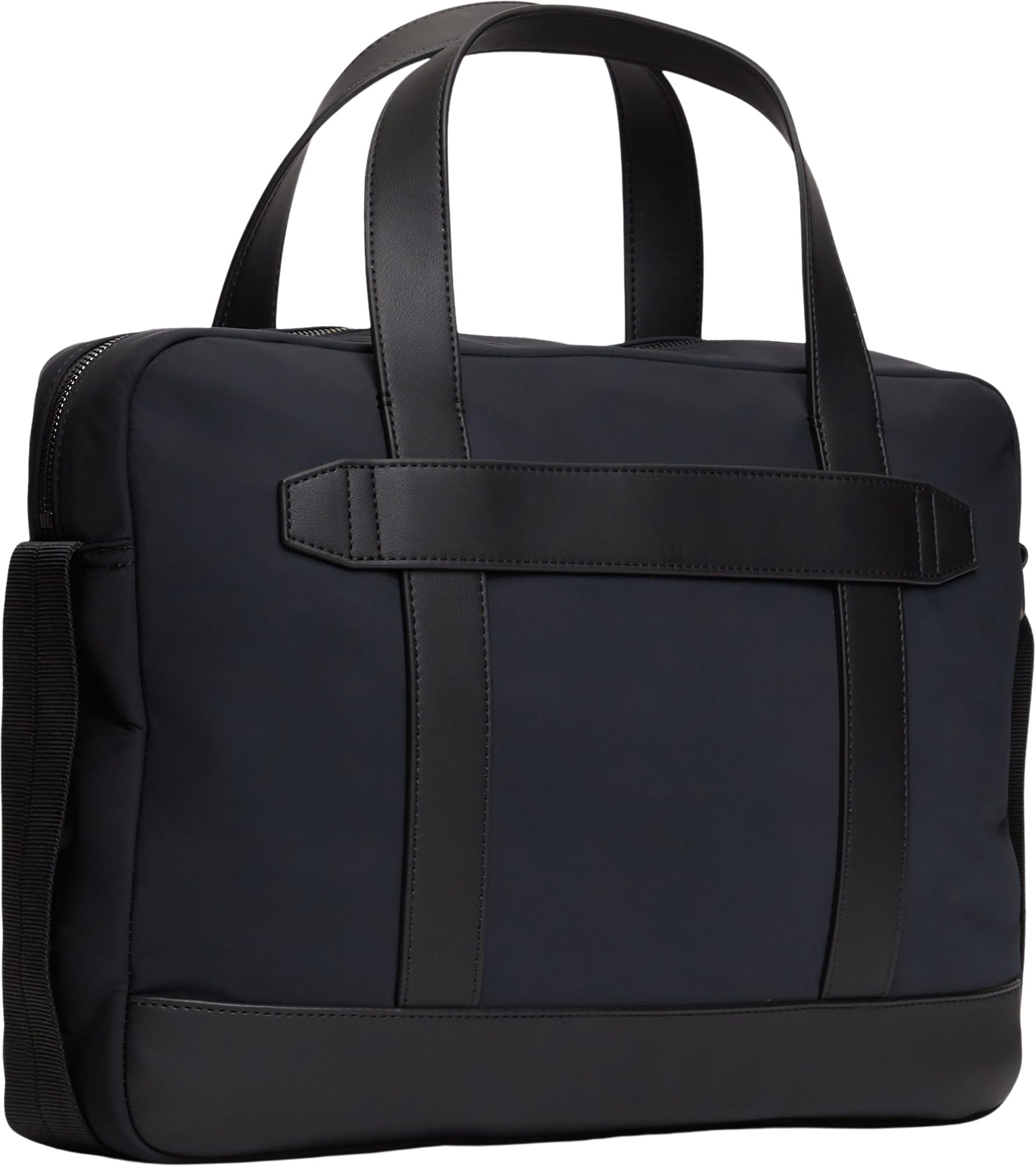 Tommy Hilfiger Men Th AM0AM14855 Messenger - Bolsa de nailon para computadora, color negro (negro), talla única