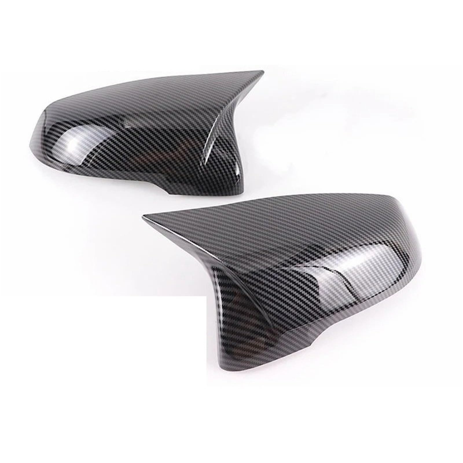 Lot de 2 coques de rétroviseur de rechange pour BMW X1 pour F48 2016-2021 (motif carbone) (motif carbone-2 pièces)