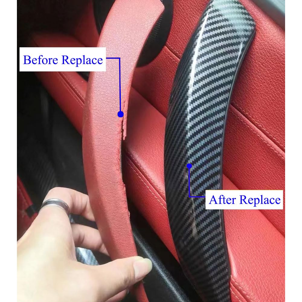 Poignée Porte Intérieure Pour BMW Z4 E89 2009 2010 2011 2012 2013 2014 2015 2016 Intérieur Voiture Poignée Porte Passager Gauche Droite Garniture Remplacement Poignée Intérieure ( Size : RHD Red Left