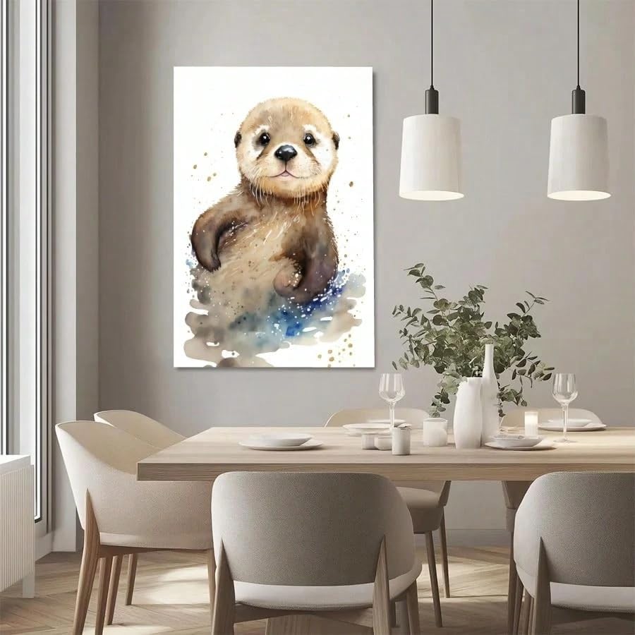 Pintura para decoración del hogar con salpicaduras de agua lienzo naturaleza 2