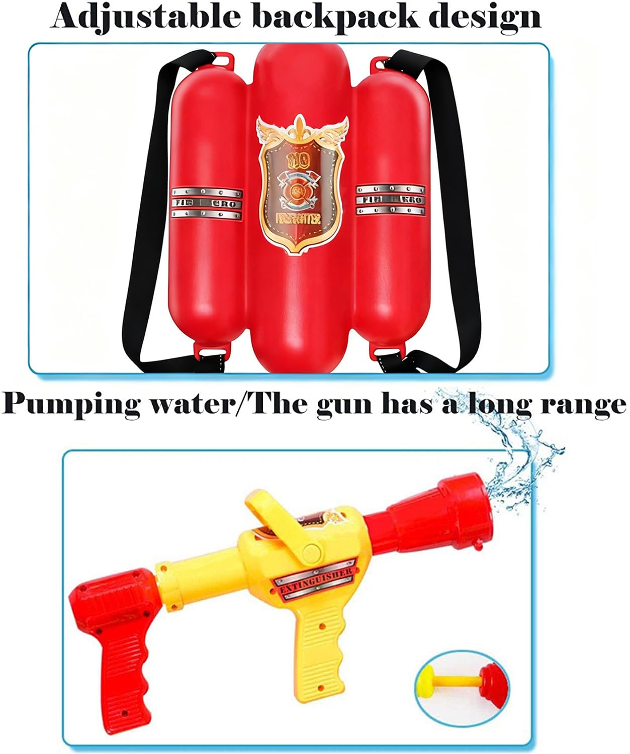 Pistolet à eau recharge Smoby Sam le pompier - Autre jeu de plein air - Achat & prix