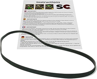Washing machine belt compatible (5EPJ 1270 / 5PJE 1270/1270 J5 / 5PJ 1270/1270 J / 4PJ 1270EL / 6PJ 1270/1270 J3 / PJ 1270 / EPJ 1270/1270 J4 / 1270 PJ)