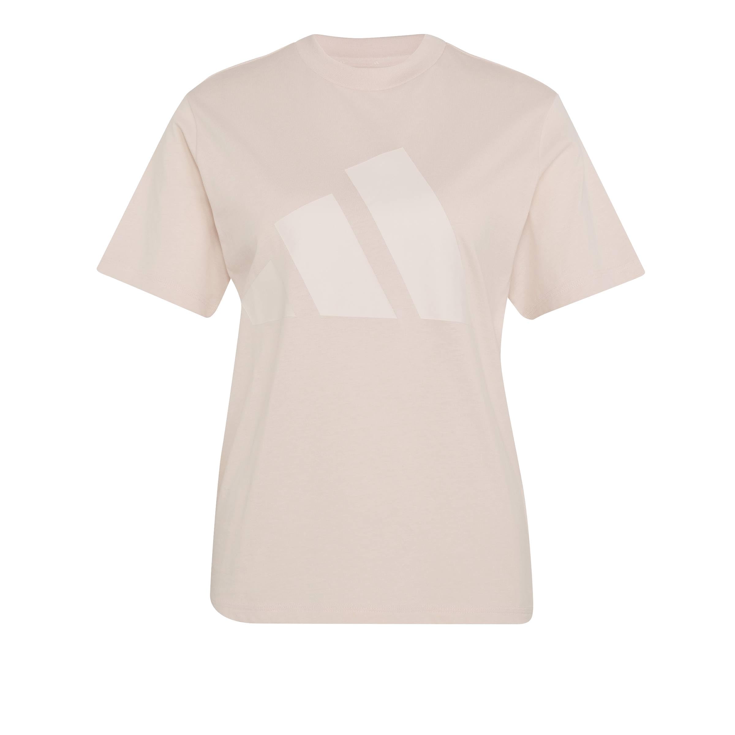 adidas Women's Essentials Big Logo Cotton T-Shirt, Blush Pink/Pink Tint, XL