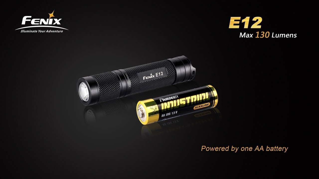 fenix e12 flashlight cree xp-e2 led w battery 130 lumens 2 Pack Lumen with two EdisonBright AA alkaline batteries. E11 upgrade DIY and Tools SPINNING REELS | OKUMA Combo:Backpack + Fishing Rod Package The Fenix E12 V3 auto:freshwater