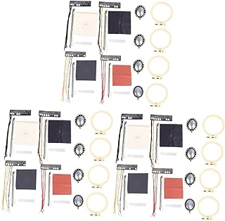 SEWACC 12 Conjuntos DIY Conjunto De Bordado Kit De Jóias Brincos Florais Kits De Bordado Kit De Brincos De Bordado Kit De Bordado Para Iniciantes Colar De Costura À Mão Costura À Mão