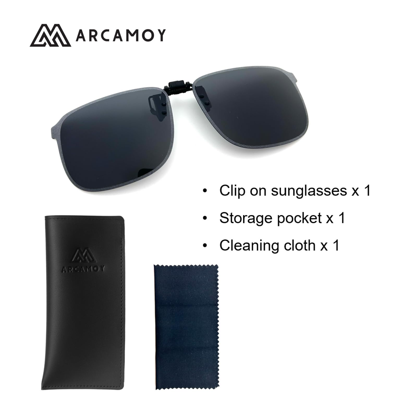 Sonnenbrille zum Anklippen, polarisiert, blendfrei, UV-Schutz, Brille für Männer und Frauen