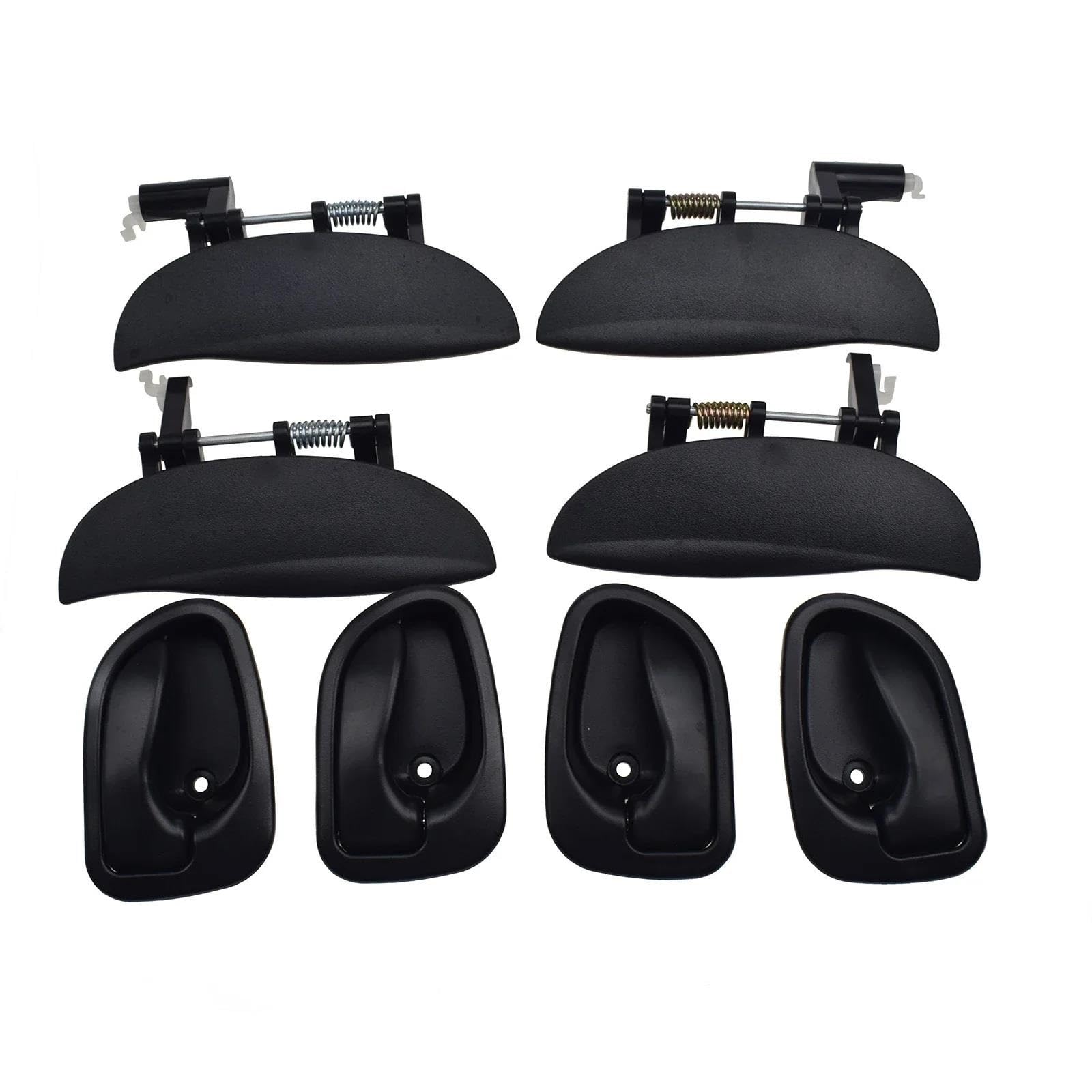 NMJLQW Car Inside Exterior Interior Door Handles for Hyundai for Atos 1997-2005(Full Set 8pcs)