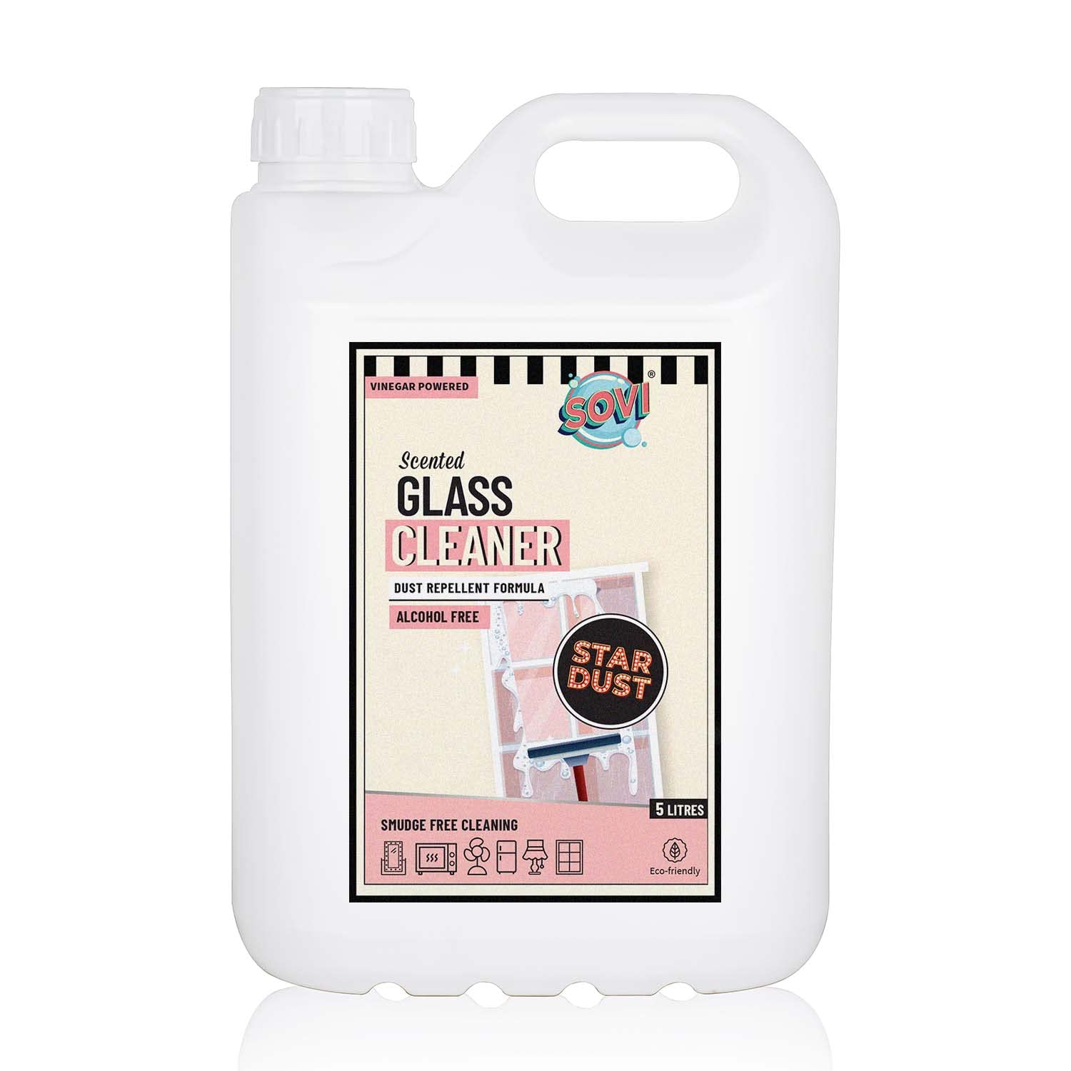 See full amazon price history chart for SOVI Scented & Vinegar Powered Glass Cleaner with Dust Repellent Formula, Alcohol Free, Stardust (Refill) 5 L SOVI Scented & Vinegar Powered Glass Cleaner with Dust Repellent Formula, Alcohol Free, Stardust (Refill) 5 L (B0BNKY6Q2K) Amazon Price History, Amazon Price Tracker