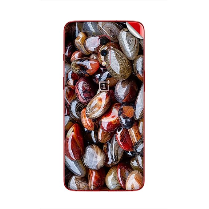 GADGETS WRAP Printed Vinyl Skin Sticker Decal for OnePlus 7 - Shiny Stones Multicolor