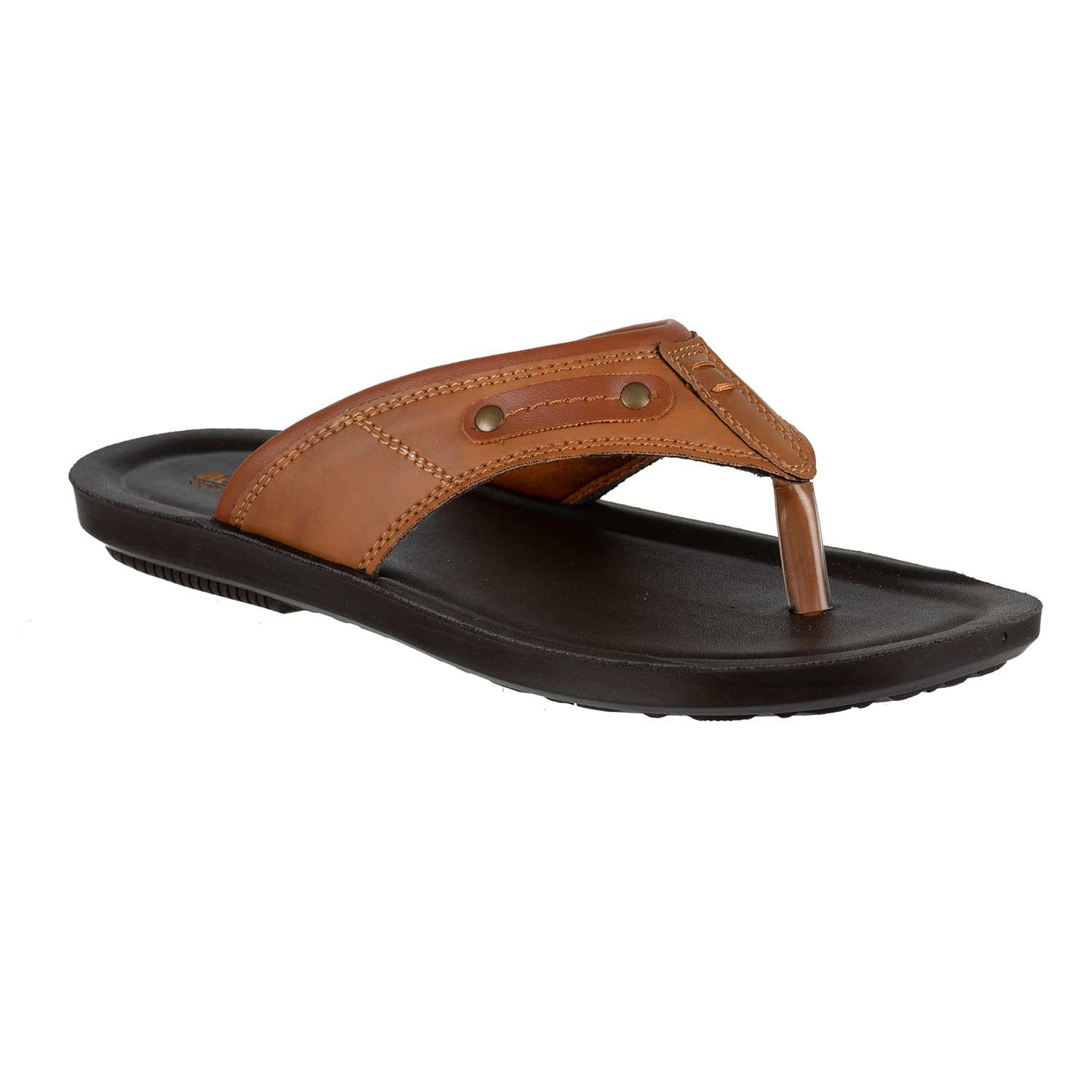 AEROWALK Stylish T-Shape Fashion Sandal/Slipper for Men | Comfortable | Lightweight | Anti Skid | Casual Office Footwear (NV35_TAN_45) (B0C6GWKCP1) Amazon Price History, Amazon Price Tracker