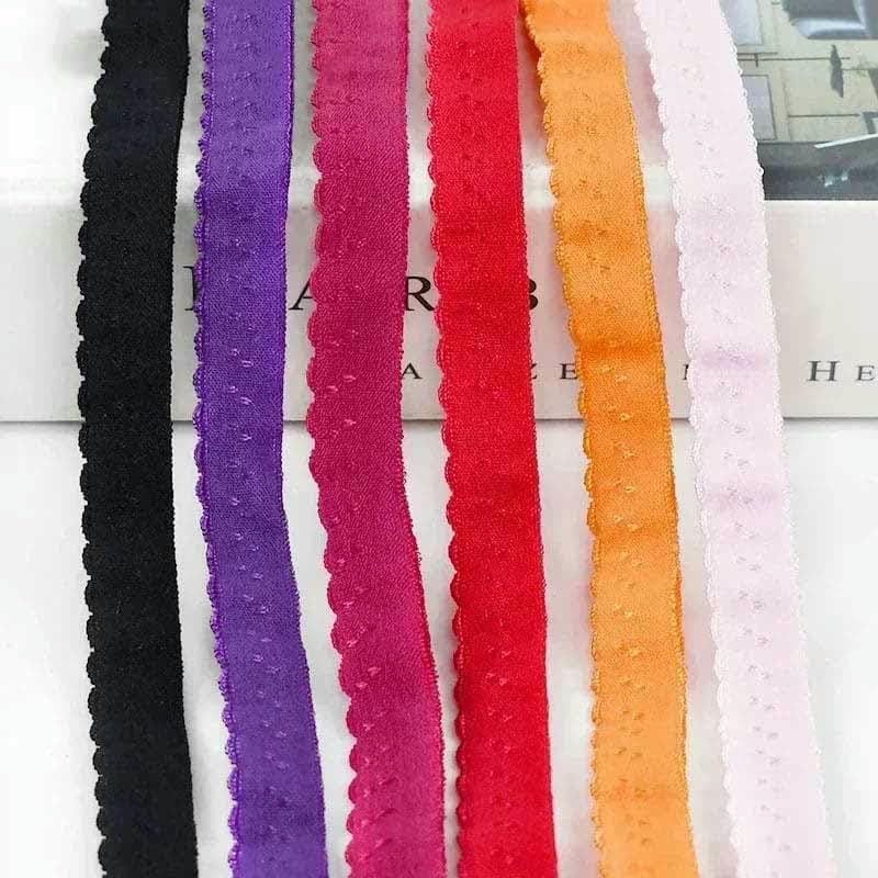 Elastyczna taśma nylonowa, Polyester Bra Underwear Sewing Elastic Band Multicolor 11mm 20-100 meters(Red 11mm,50Meters)