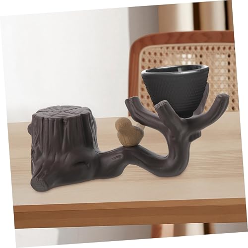 Miniatura 6 de BESTonZON 1 platillo de té para mascotas, accesorios de escritorio de oficina, decoración del hogar, mesa de comedor, bandeja de té, accesorios