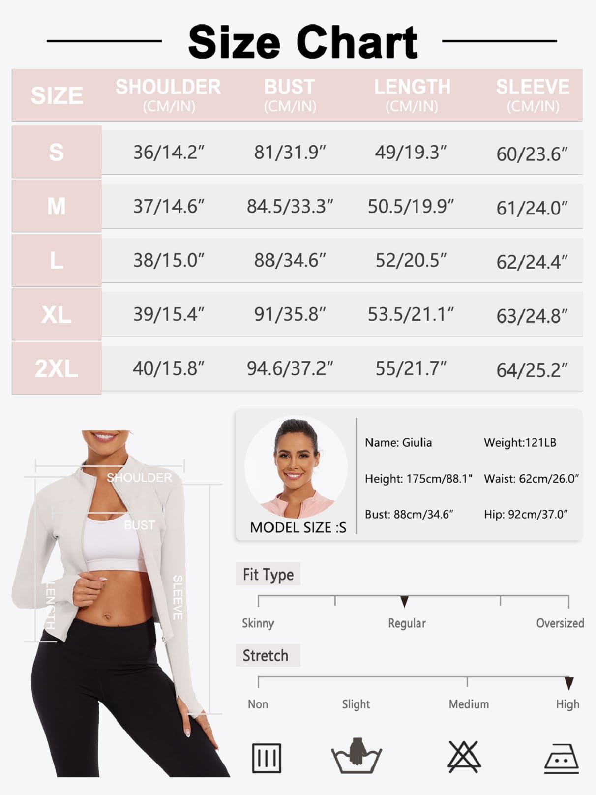 Yutdeng Chaqueta Running Mujer Sudadera con Cremallera Chaqueta Deportiva Manga Larga Secado Rápido Transpirable Ropa Deportiva Mujer Tops Correr Gym Yoga con Agujeros para Pulgar,Blanco,S