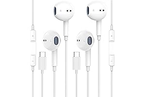 2 Pack USB C Headphones for iPhone 15 Pro: Your go-to for Audio Immersion