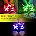 Novelty Place 3 Pairs LED Light Up Shoelaces with 3 Modes for Party, Dancing, Running & DIY - 3 Pairs (Green, Red & White)